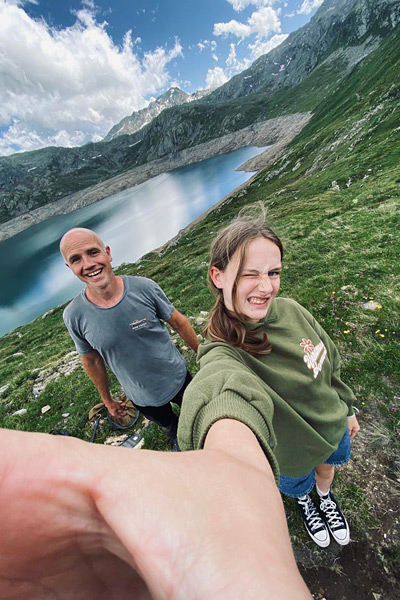 Samen hoog in de Italiaanse bergen